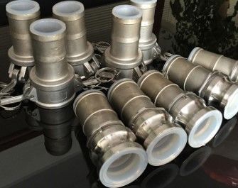 Casting Antistatic 75mm PTFE Lined Pipe Fittings Type E Camlock Fitting