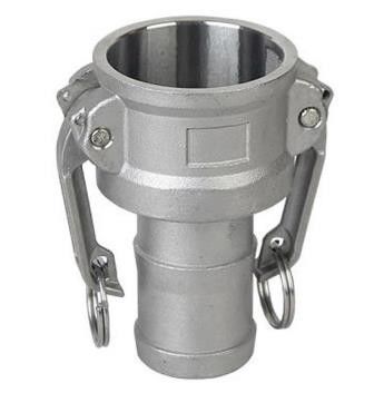 Type F DIN 2828 Stainless Steel Cam Lock Hose Connectors / 1 Inch Hose Coupling
