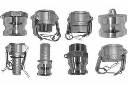 Type F DIN 2828 Stainless Steel Cam Lock Hose Connectors / 1 Inch Hose Coupling