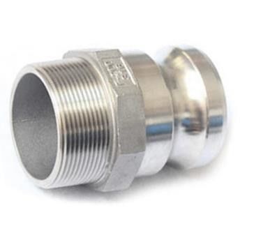 Type F DIN 2828 Stainless Steel Cam Lock Hose Connectors / 1 Inch Hose Coupling